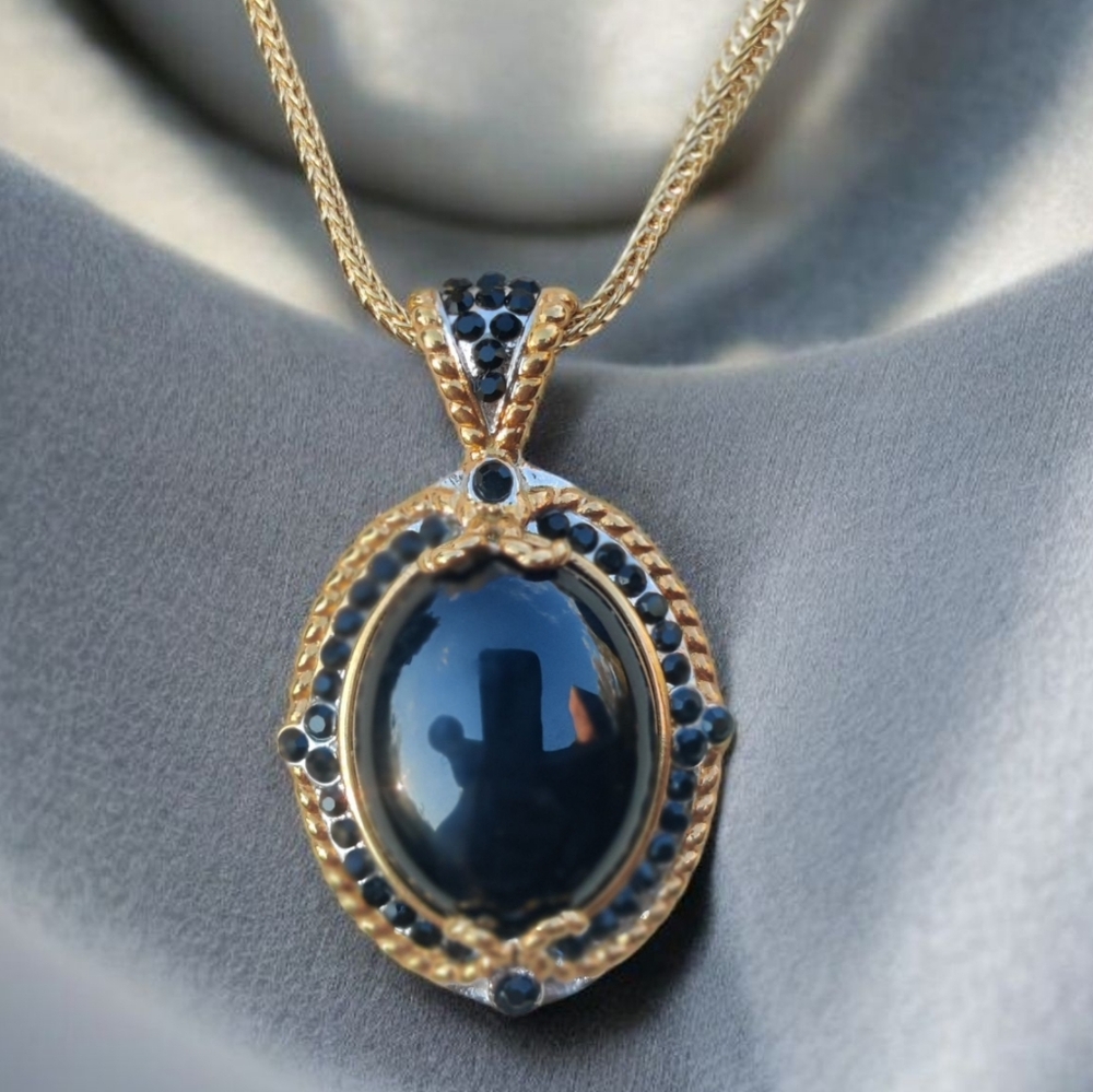SS Black Onyx Necklace